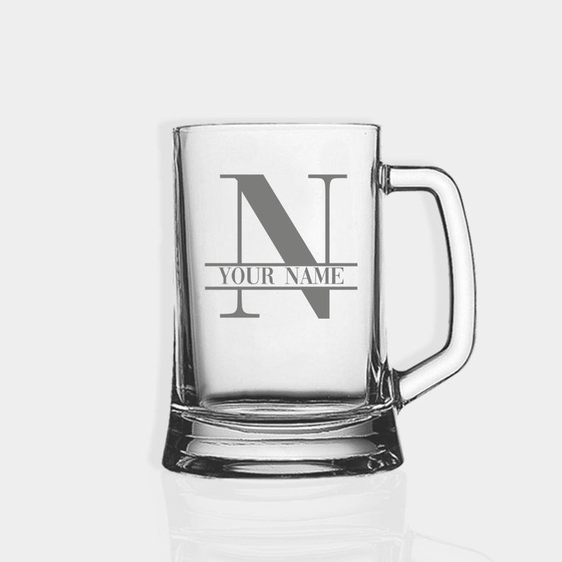 Round glass cup 16oz beer wheat cup body customized straight cup