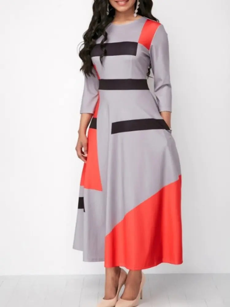 Style Loft Collection Plus Size Patras Geometric Print Dress