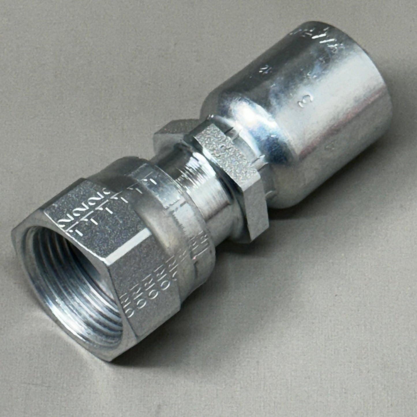 PARKER Hydraulic Hose 1JS43-12-8 Female Seal-LOK Swivel 3/4" x 1/2" Steel KP80040