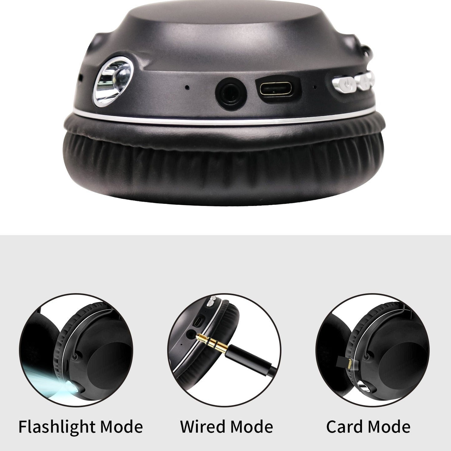B863 Wireless Headset Bluetooth Headset Long Life Illuminated Music Headset Folding Storage