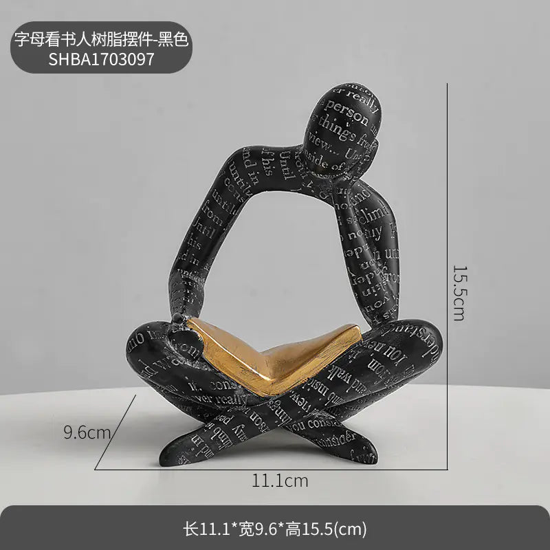 Style Loft Collection Reading Is Fundamental Book End Figurines