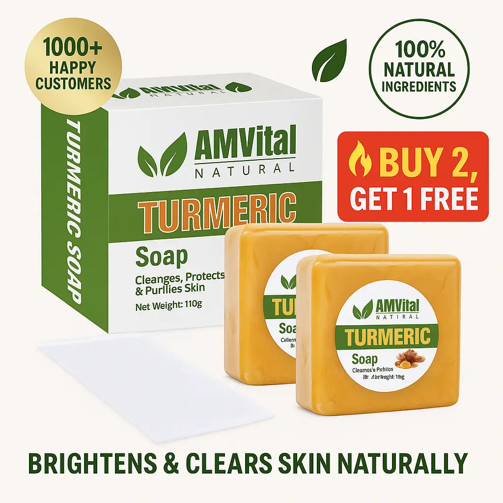 Turmeric Soap Bar for Glowing Clear Skin (2-Pack)