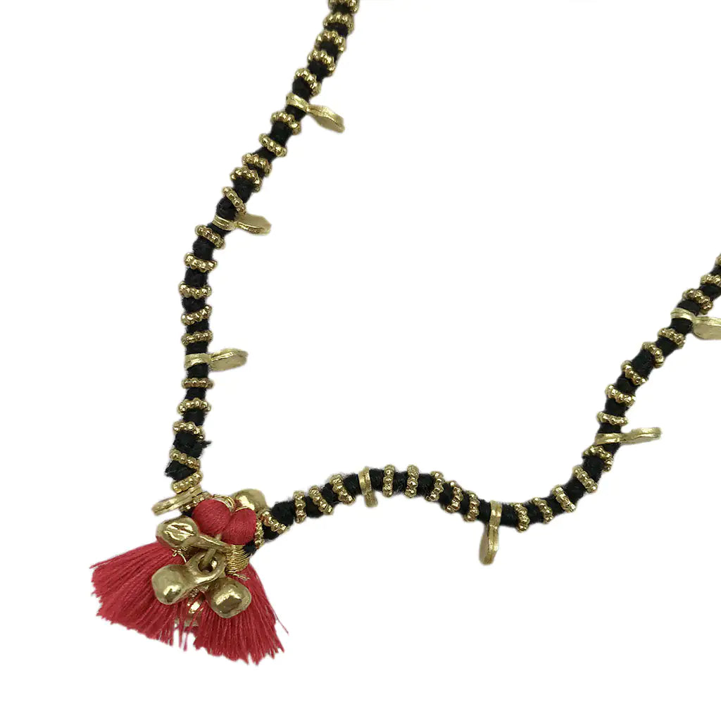 Style Loft Collection Beaded Charm Bracelet-Necklace from Mali
