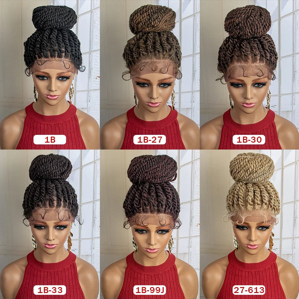New Arrival Bun Braided Wig | Lace Front Updo with Baby Hair