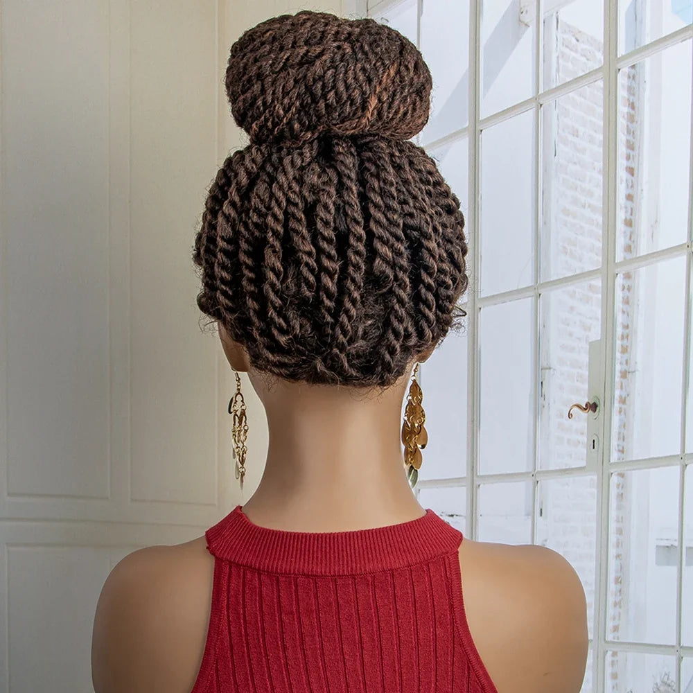 New Arrival Bun Braided Wig | Lace Front Updo with Baby Hair