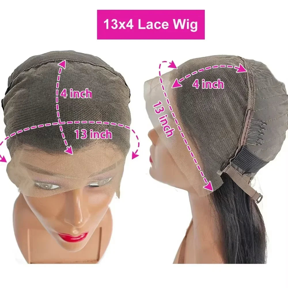 Brazilian 250% Density Short Bob Body Wave Wig | 13x4 HD Transparent Lace Front & 4x4 Lace Closure Human Hair (Pre-Plucked for Women)
