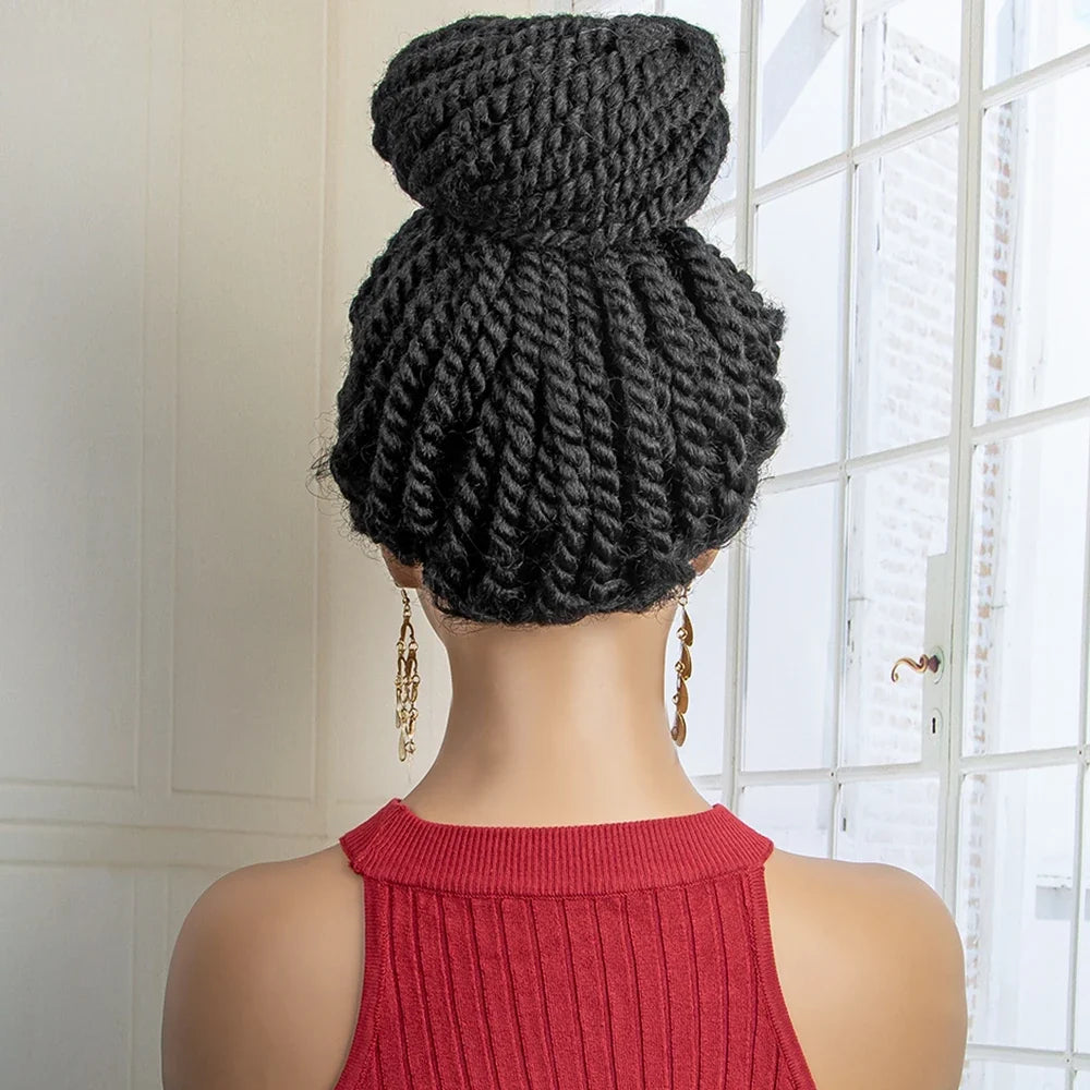 New Arrival Bun Braided Wig | Lace Front Updo with Baby Hair
