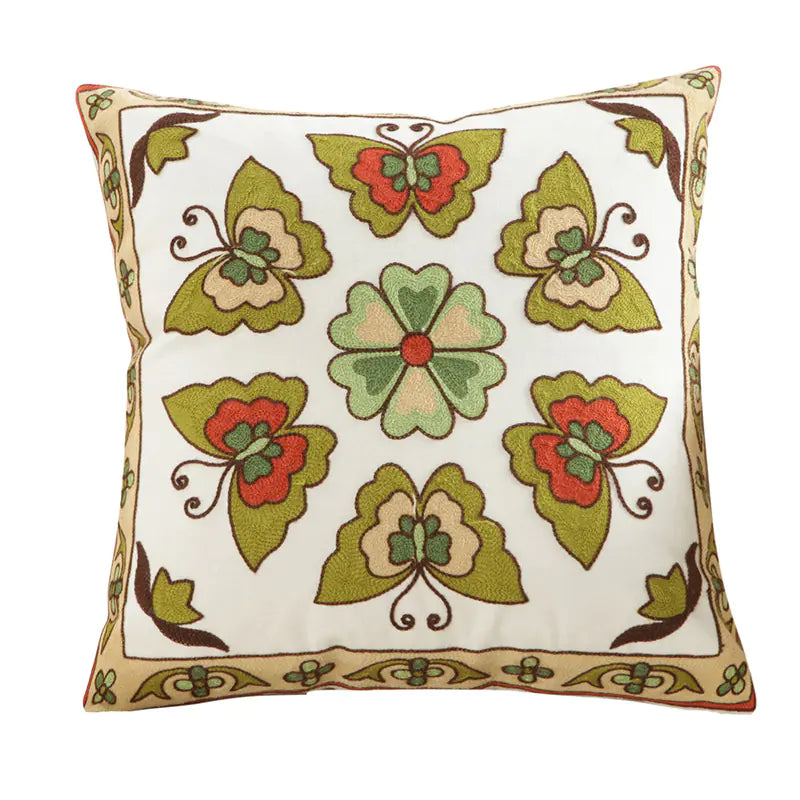 Style Loft Collection Embroidered Floral Pillow Covers