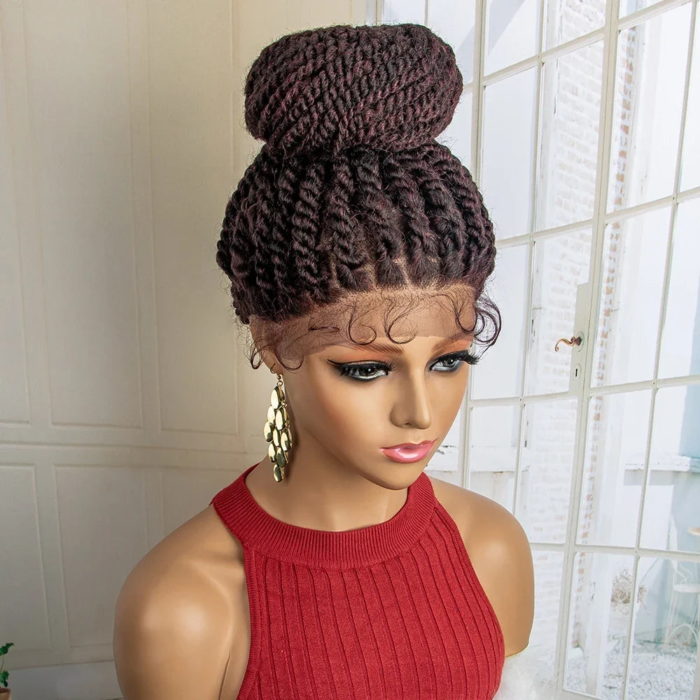 New Arrival Bun Braided Wig | Lace Front Updo with Baby Hair