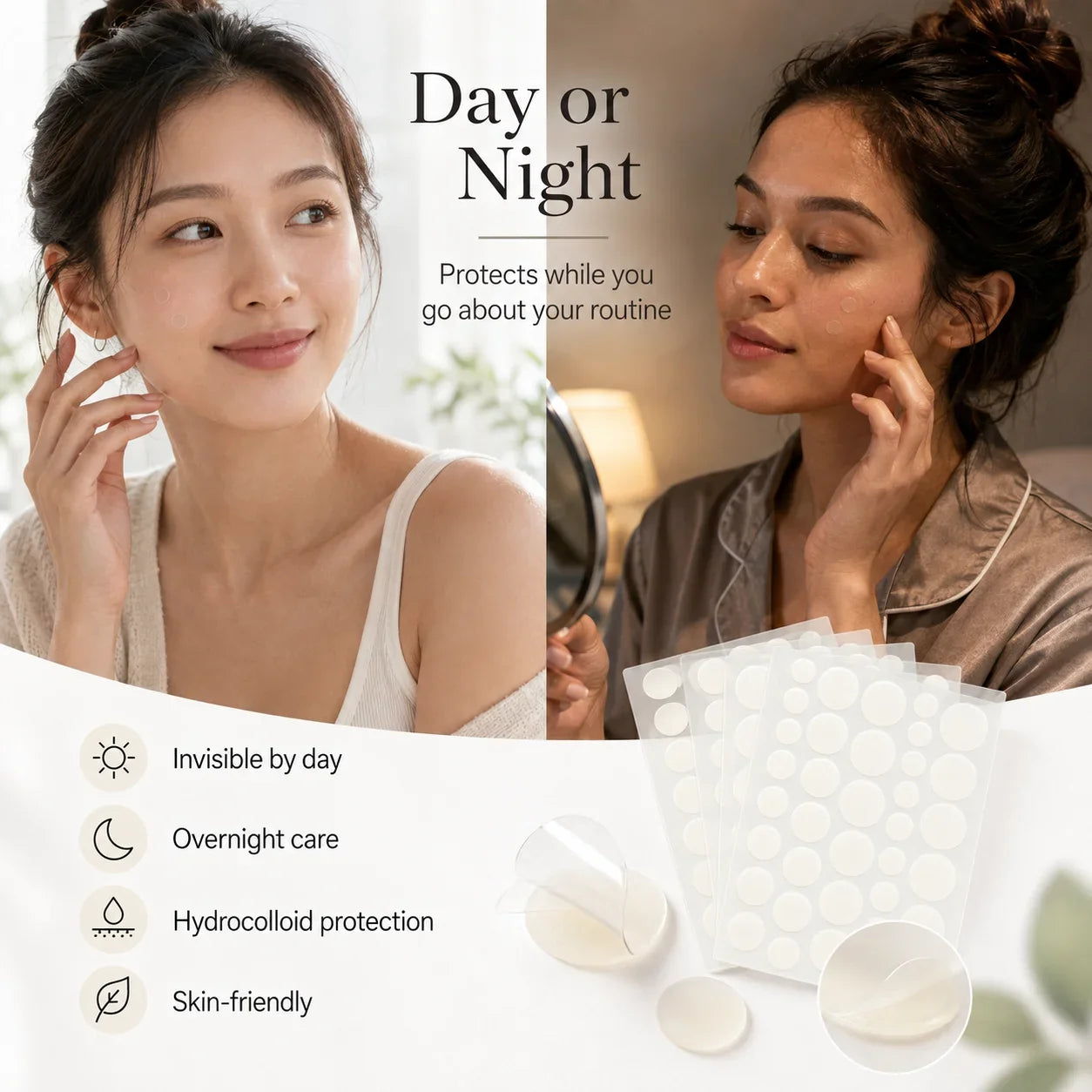 360pcs Face Acne Patch Invisible Skin Care Pimple Acne Patches Anti-inflammatory Healing Absorbing Spot Sticker Covering Acne