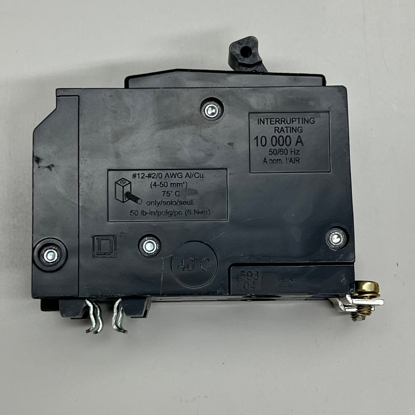 SQUARE D 100Amp Circuit Breaker Bolt-On 2 Pole 240 Volt QOB2100