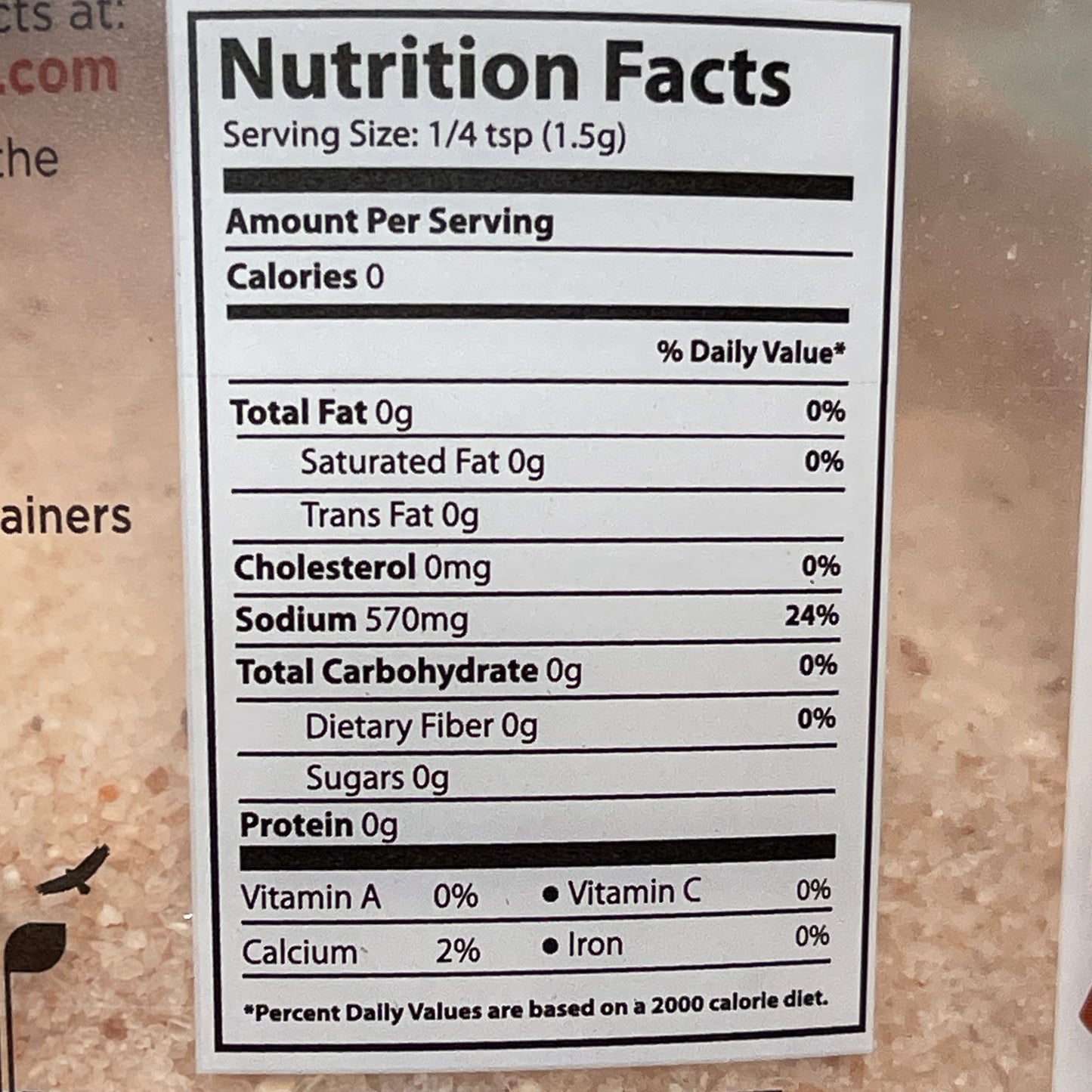 THE SINGLE ORIGIN FOOD CO (6 PACK) Pink Himalayan Salt Tub (course) 20 oz/each BB 11/26