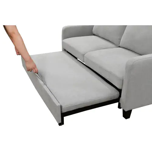 Style Loft Collection Silver 3-in-1 Convertible Queen Sofa Bed