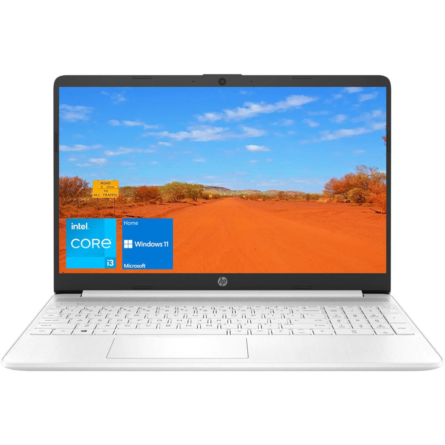 Style Loft Collection x HP 15 Notebook Laptop 15.6" HD Screen Intel Core i3-1115G4 Processor 8GB RAM 128GB SSD Webcam Wi-Fi HDMI Windows 11 Home White