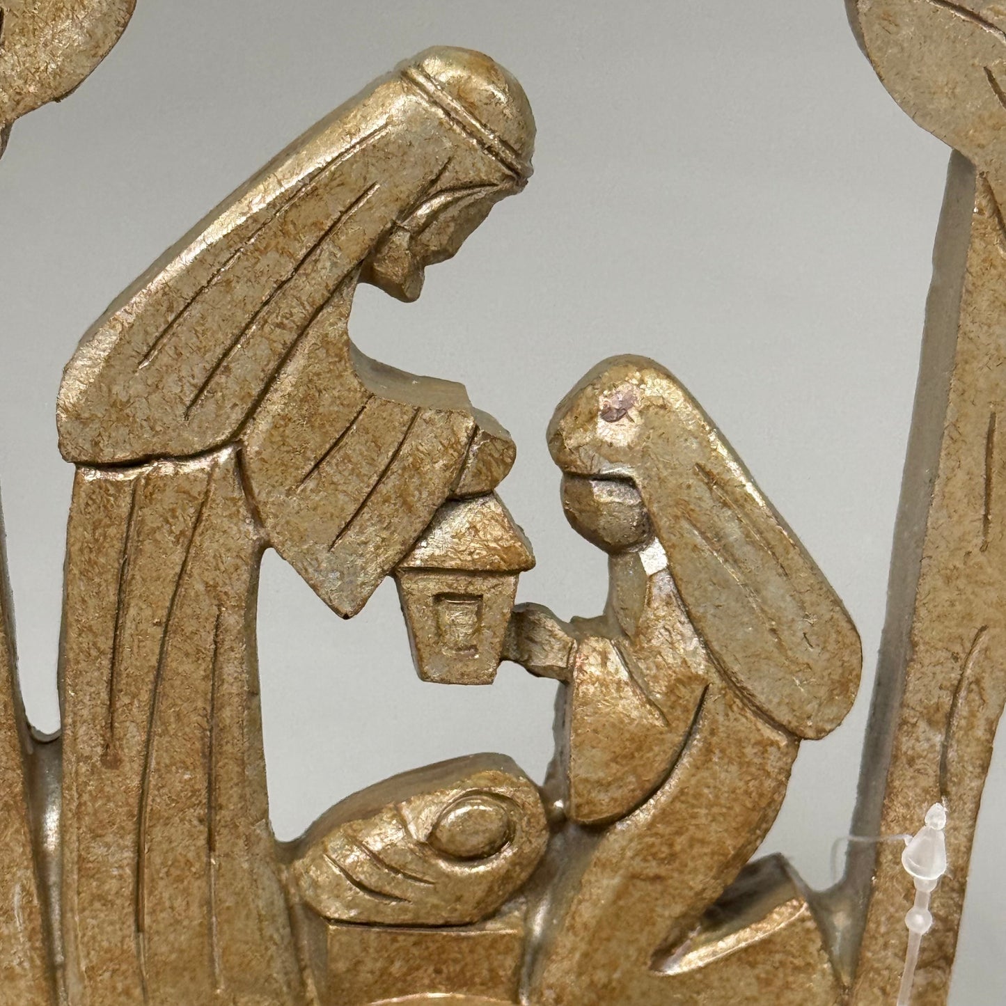 RAZ IMPORT Resin Holy Family Tea Light Candle Holder Gold 7.25" 4412124