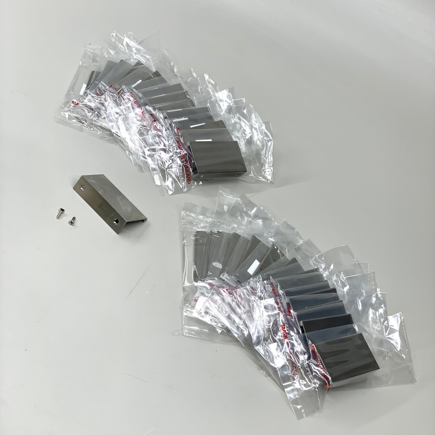 BERENSON 25 PACK!! Bravo Edge Pull Brushed Nickel Aluminum 56mm CC 1057-4BPN-P