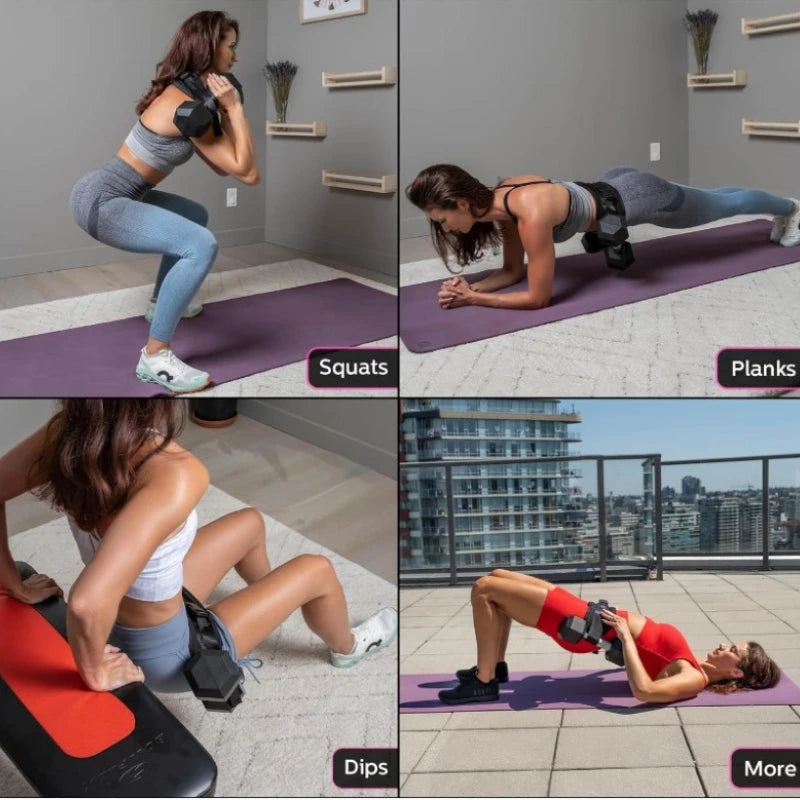 Hip bridge weight-bearing belt hip push hip training belt