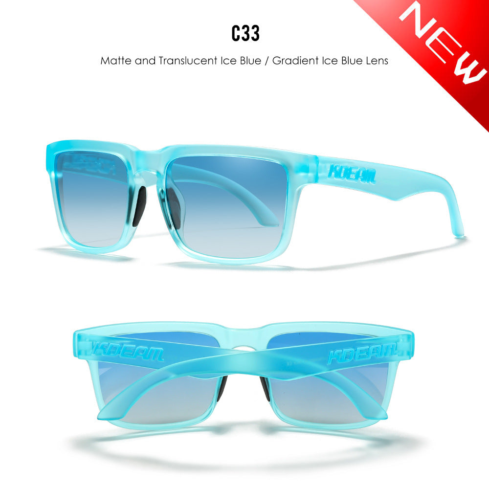 Classic polarized sunglasses for men and women ultra light driving glasses colorful real film sunglasses