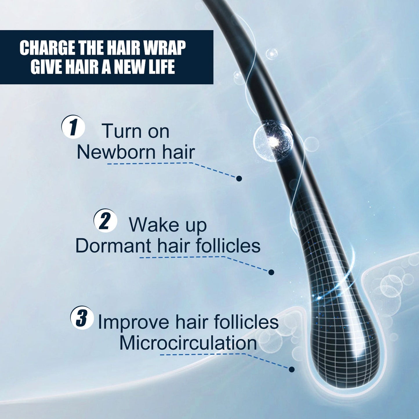 Men's Hair Spray, Dense Hair Solid Hair Hair Line Anti-Drop Treatment Fluid Thick