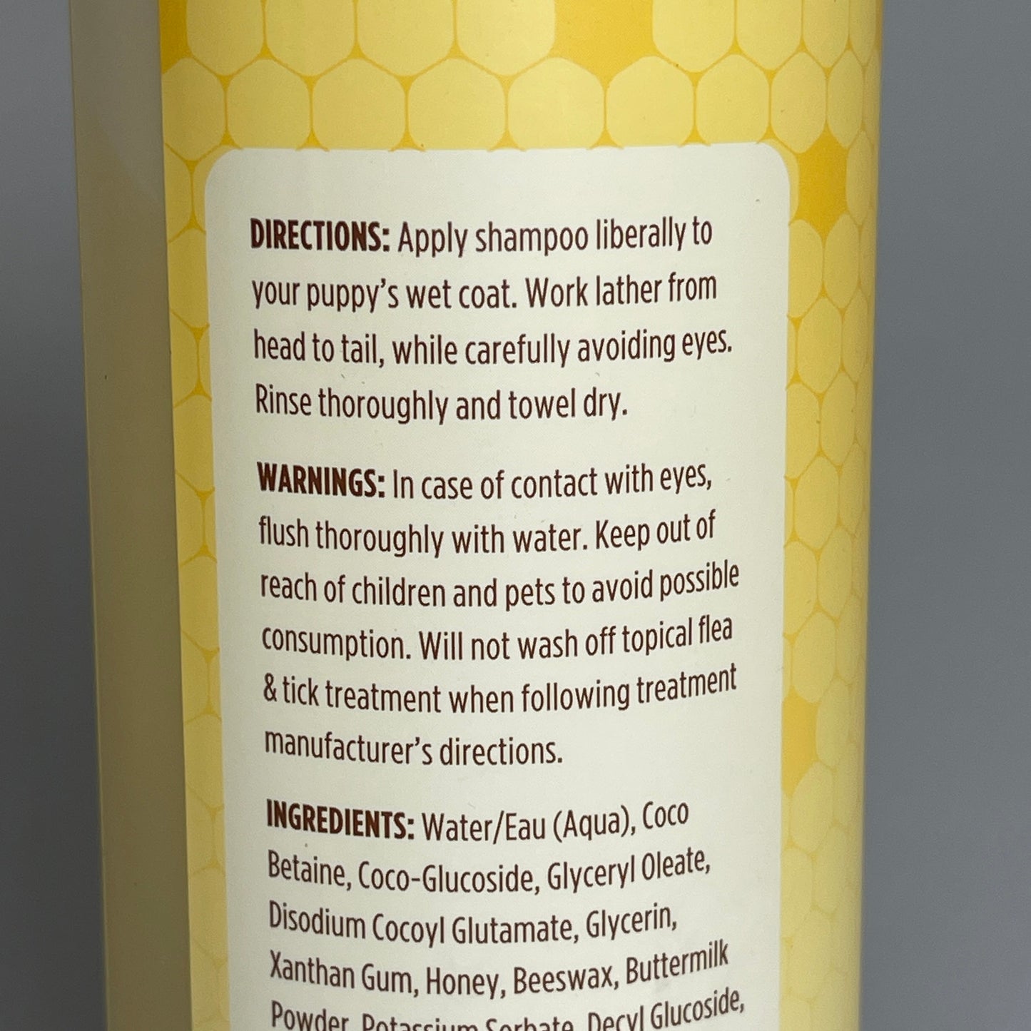 BURT'S BEE'S For Puppies Tearless Shampoo W/Buttermilk 16 oz FFP7263-01