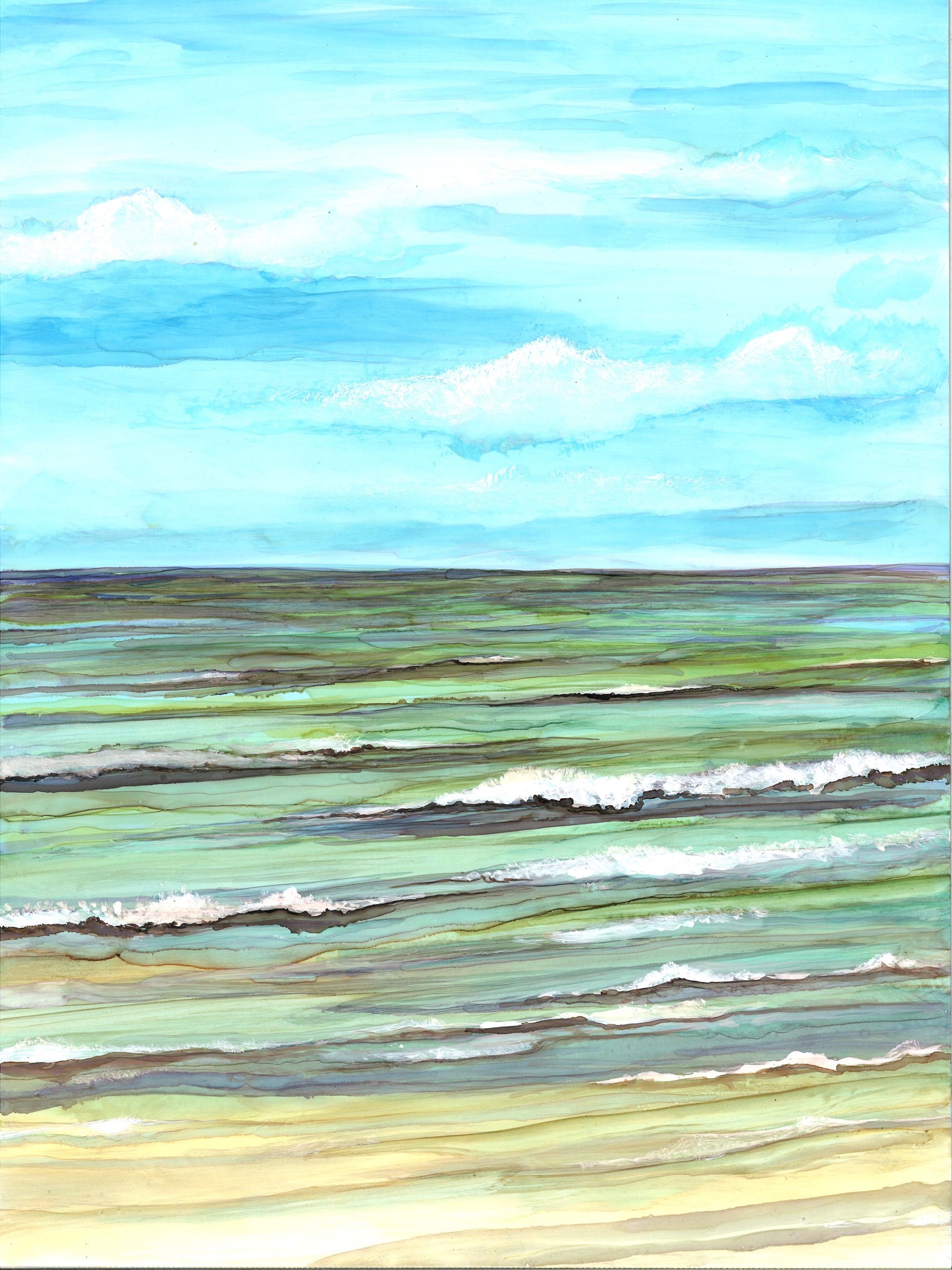 Calm Seas : Art Prints | Craft Making | Kitchen + Metal