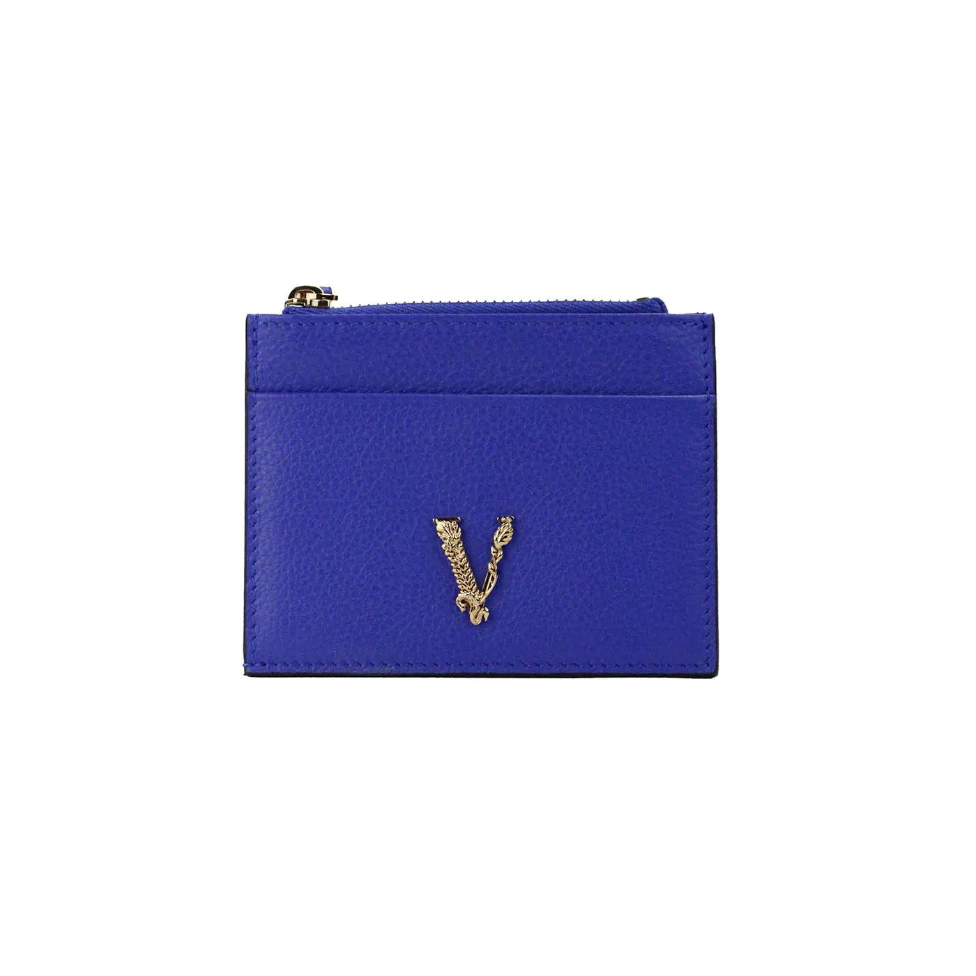 Style Loft Collection x Versace Virtus Royal Blue Slim Leather Card Case Wallet