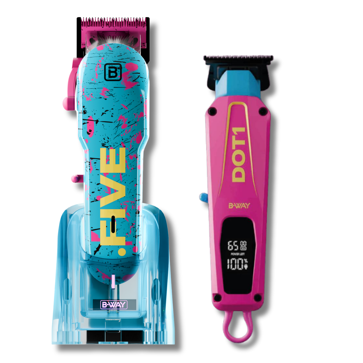 B‑WAY New Five Clipper & DOT1 Trimmer – 2‑Piece Barber Set