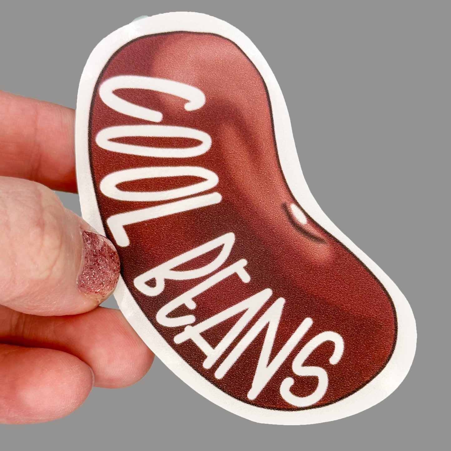 Hales Yeah Design Cool Beans Sticker ~3" at Longest Edge