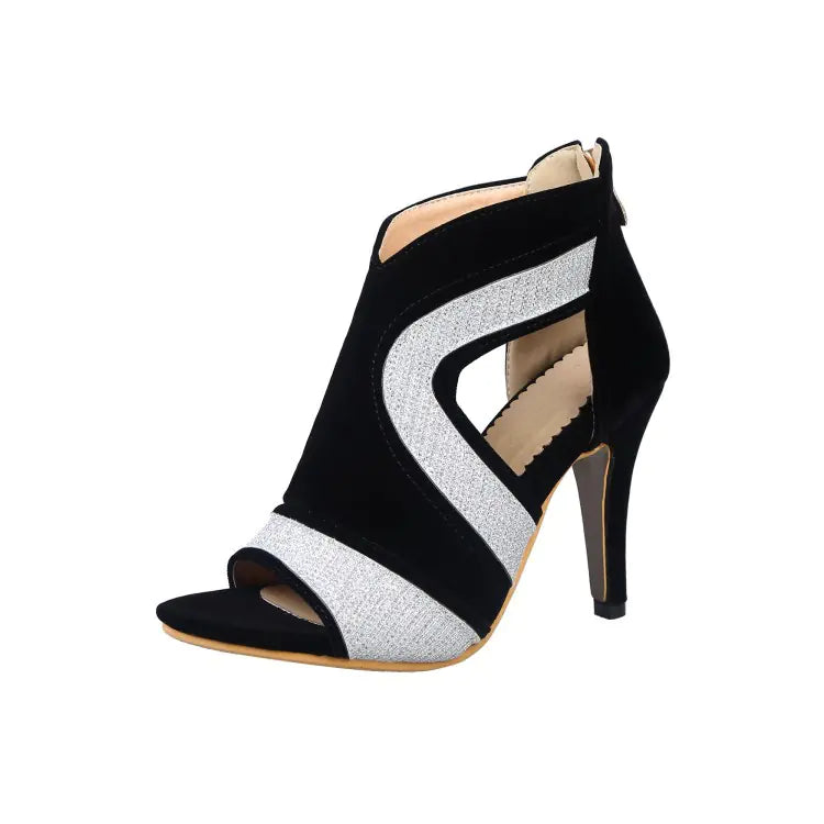 Style Loft Collection Suede Peep Toe High Heels