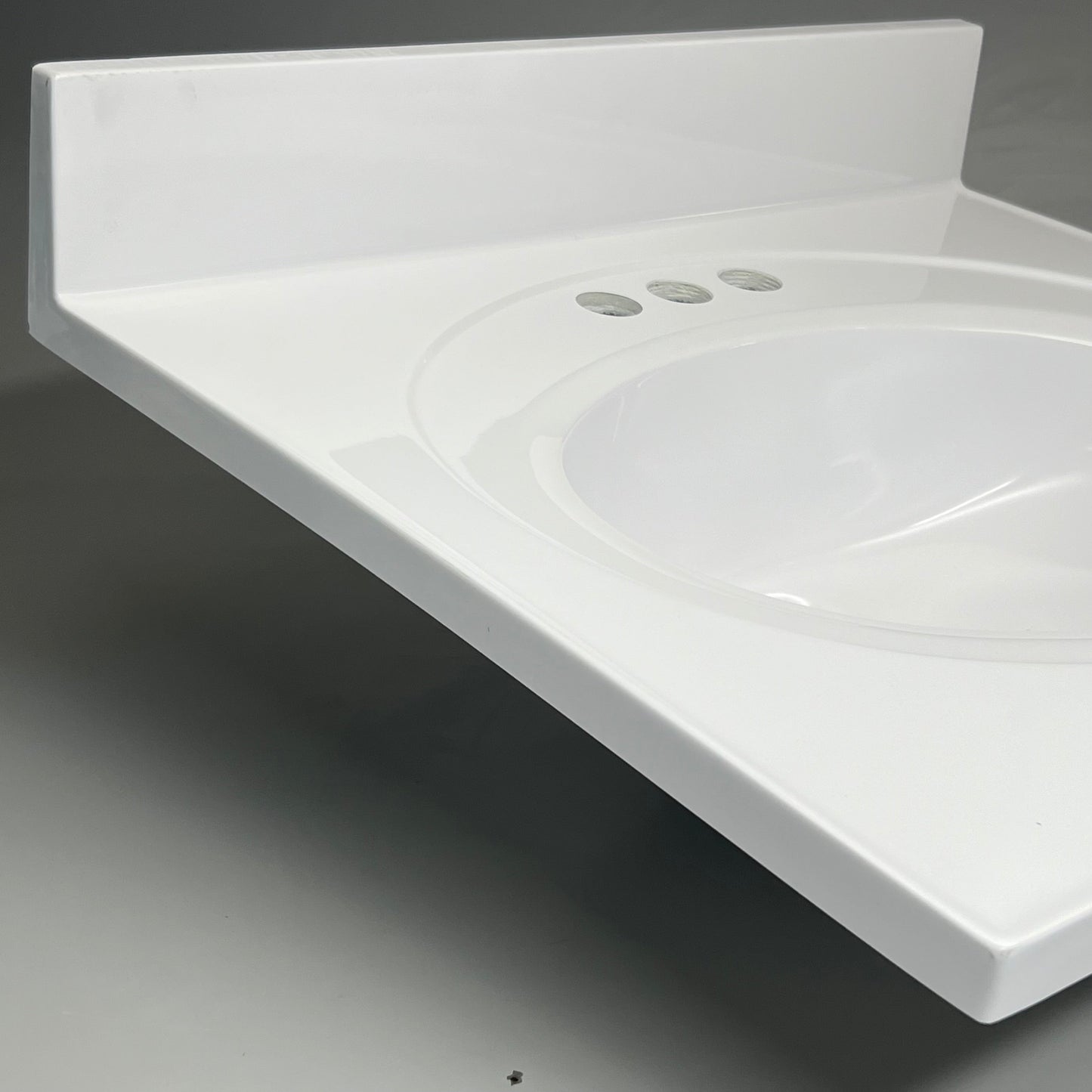 DHI CORP Vanity Top Sink Premium Cultured Marble 25” X 22” WHITE 552026