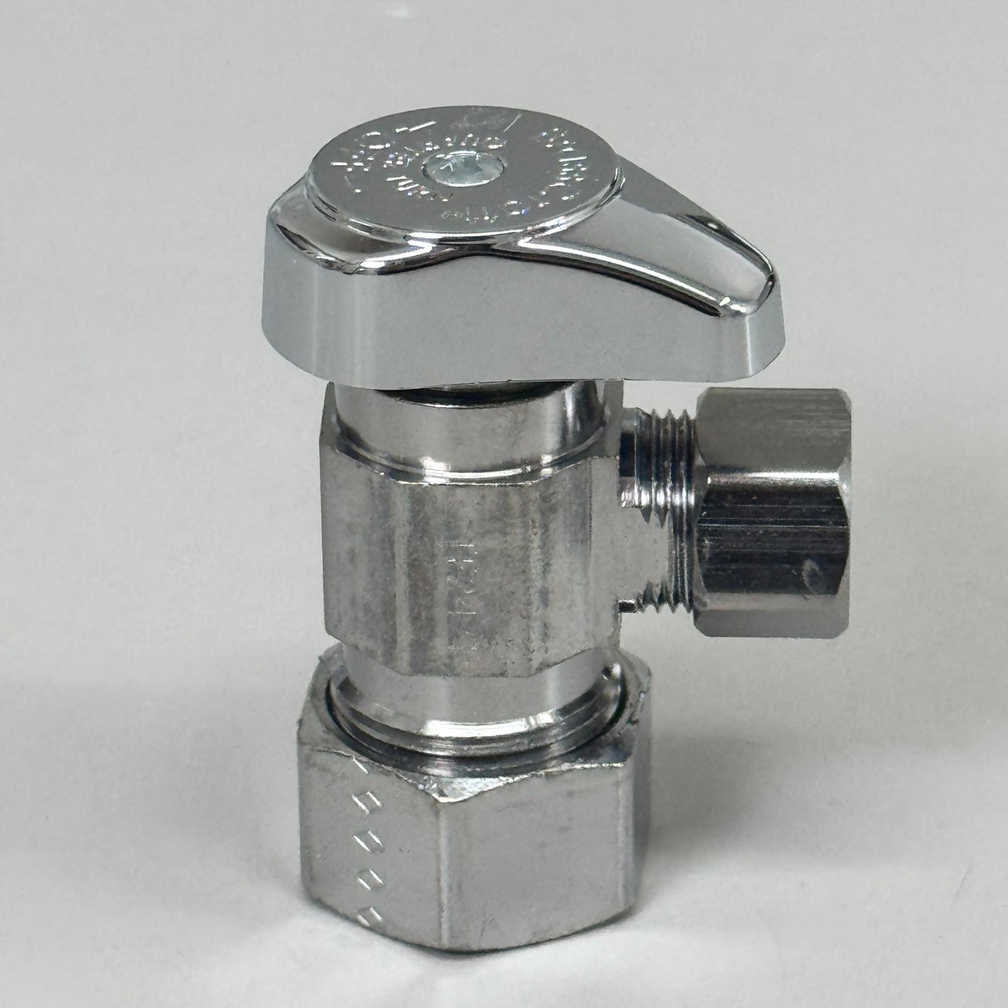 BRASS CRAFT (2 PACK) 1/4" Turn Angle Supply STOP Valve 1/2"x3/8" Chrome G2CR19XC