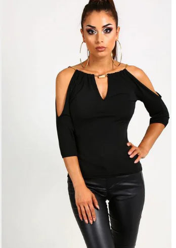 Style Loft Collection GTL in Jersey Off-Shoulder T-Shirt