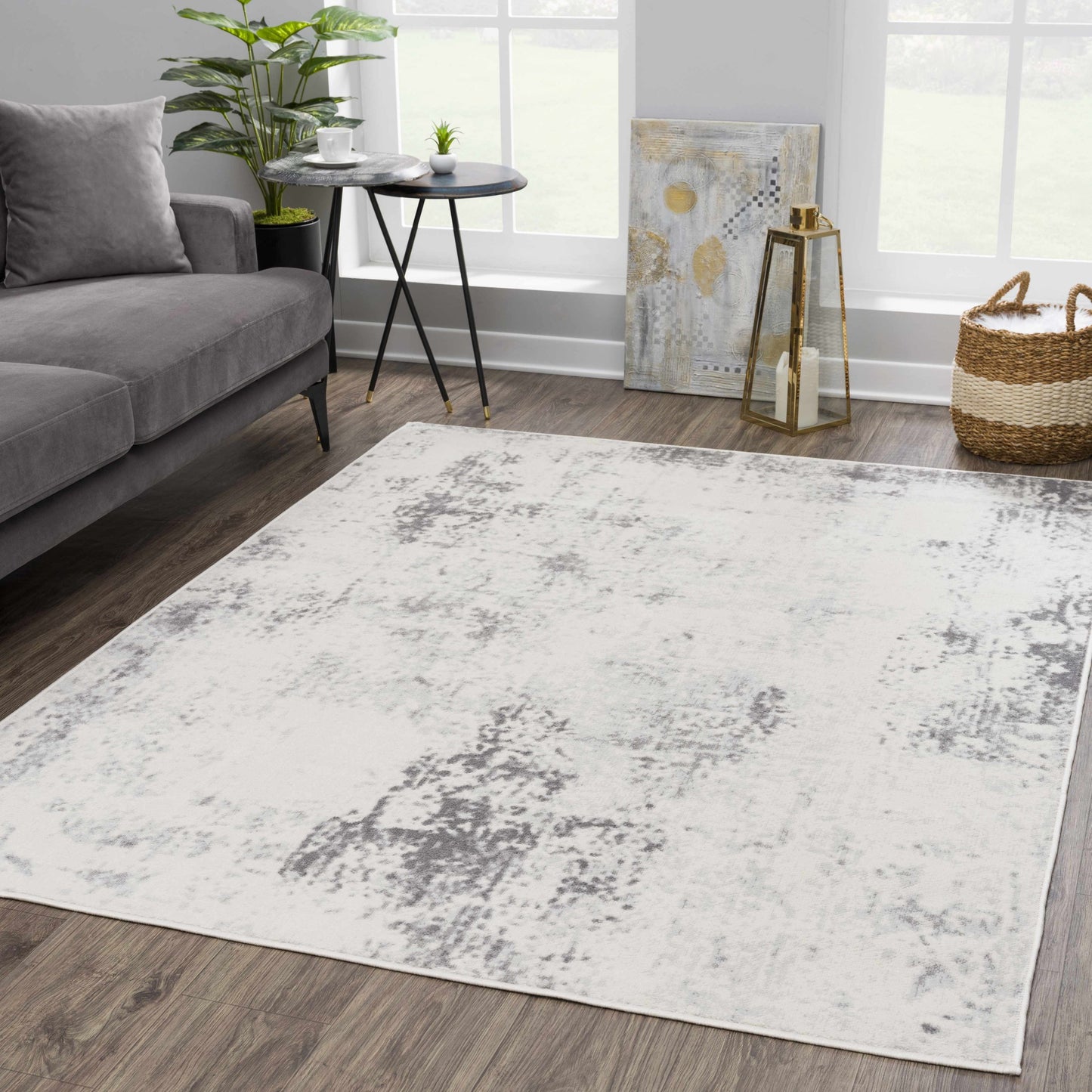 Tigrima Gray & Ivory 2321 Area Rug | Home Decor | Kitchen + Metal