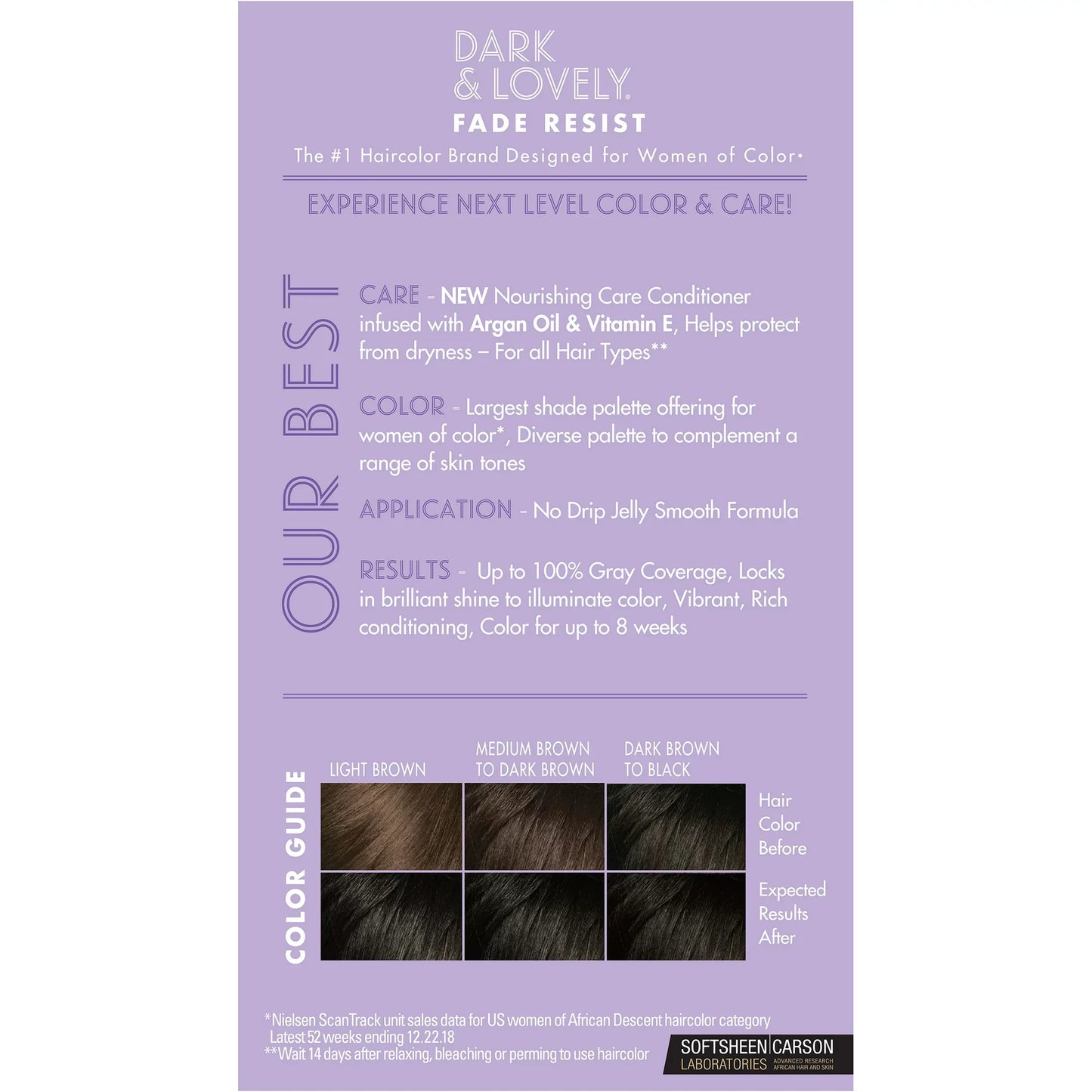 Dark and Lovely Fade Resist Hair Color #371 - Jet Black