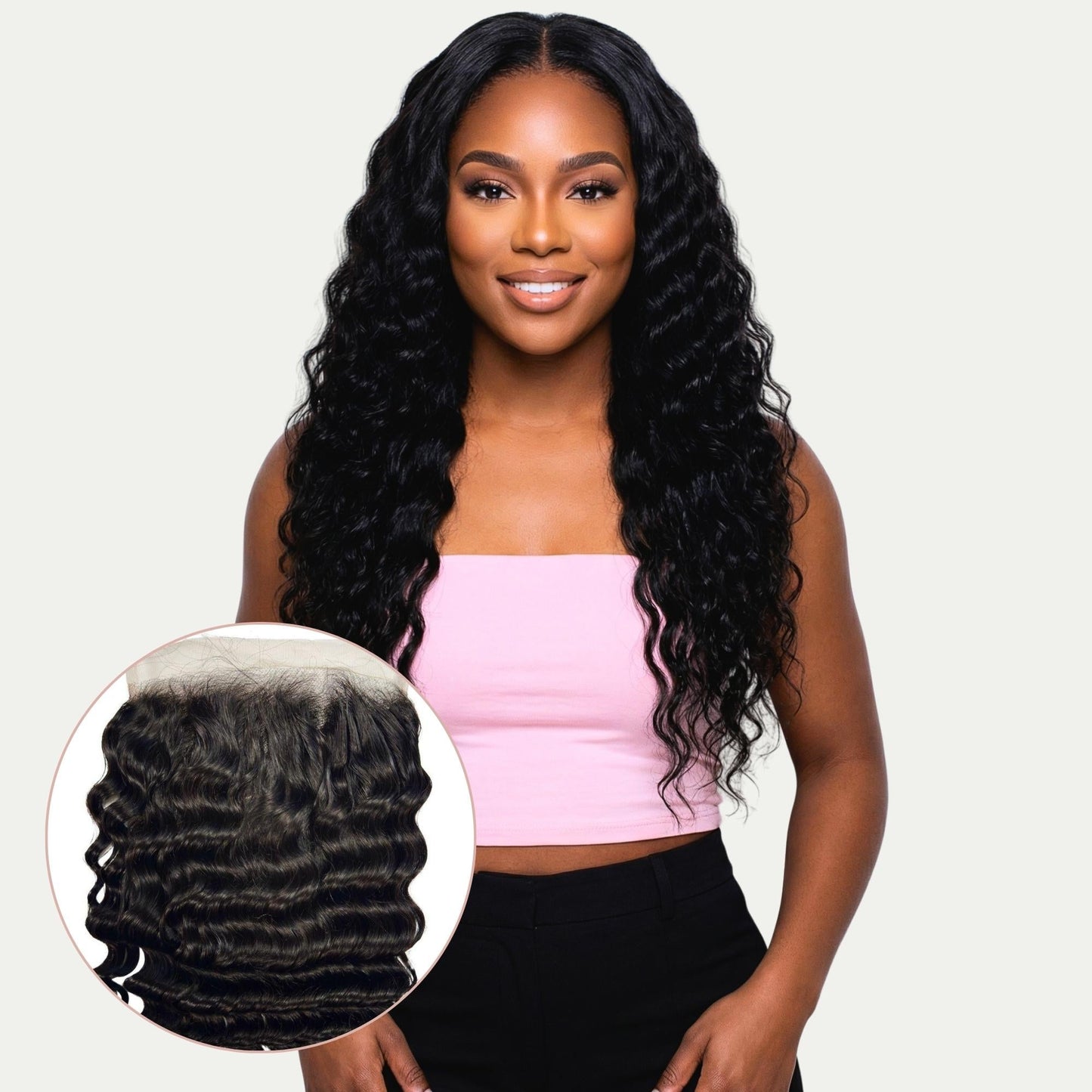 Deep Wave 7x7 HD Lace Human Hair Closure