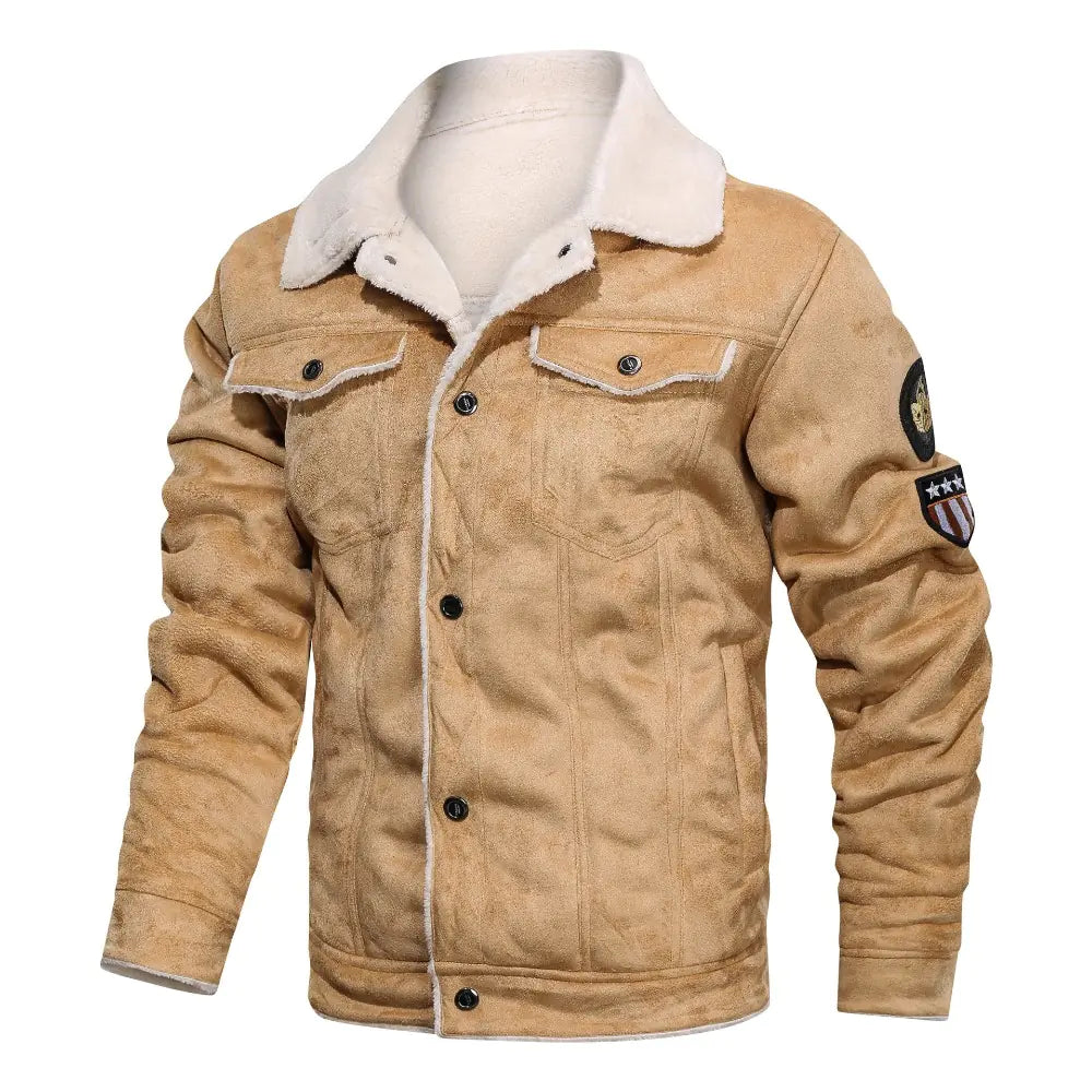 Style Loft Collection Beartooth Highway Suede Shearling Jacket