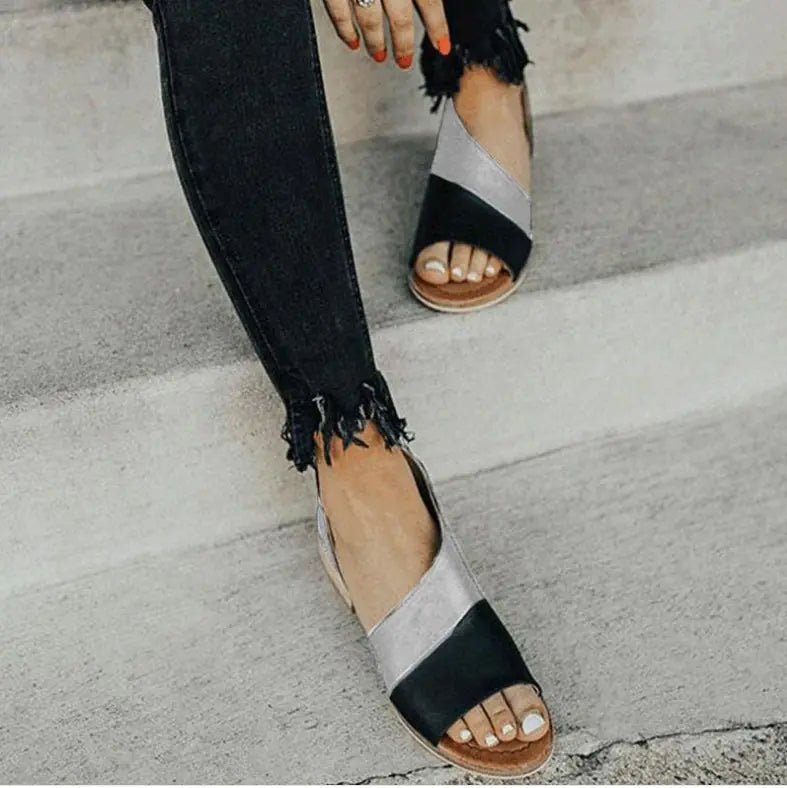 Style Loft Collection Wrapped Double Color Sandals