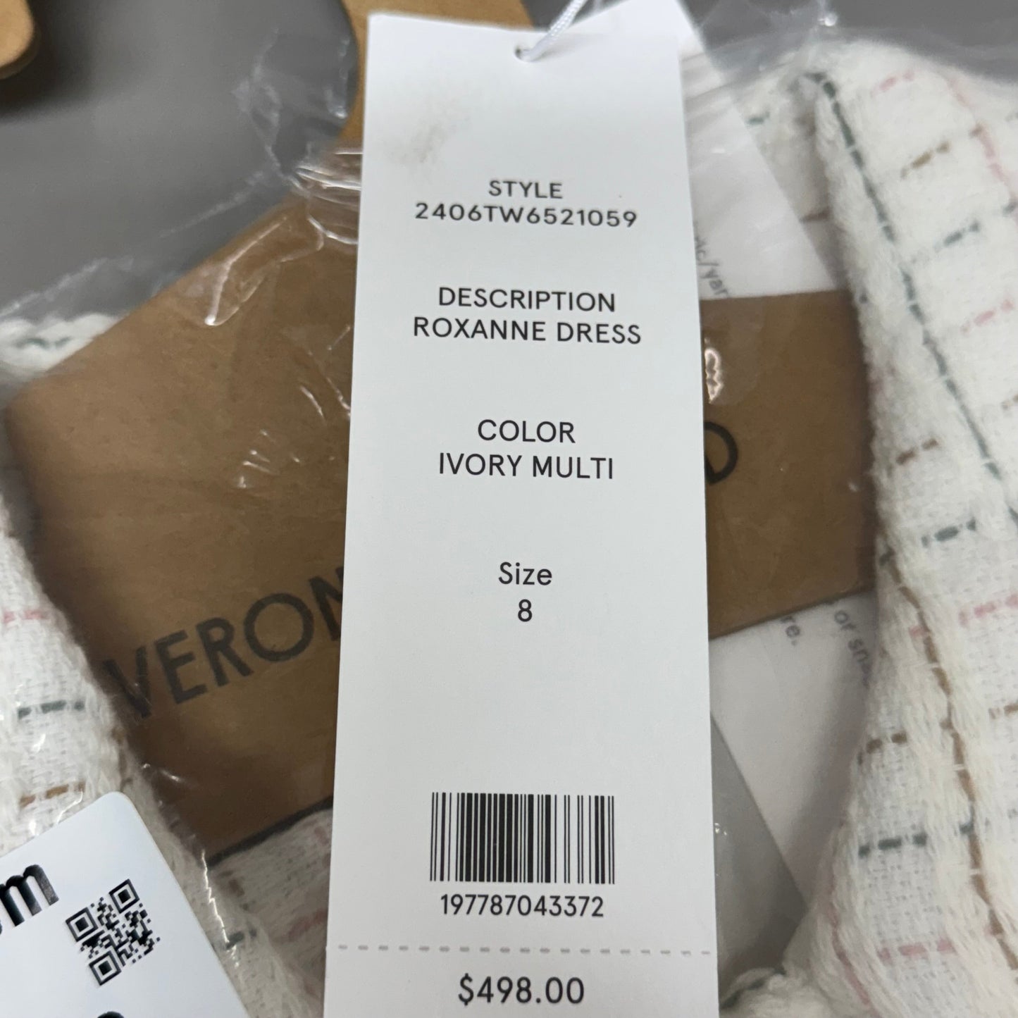 VERONICA BEARD Women's Sleeveless Roxanne Dress Sz-8 Ivory Multi 2406TW6521059