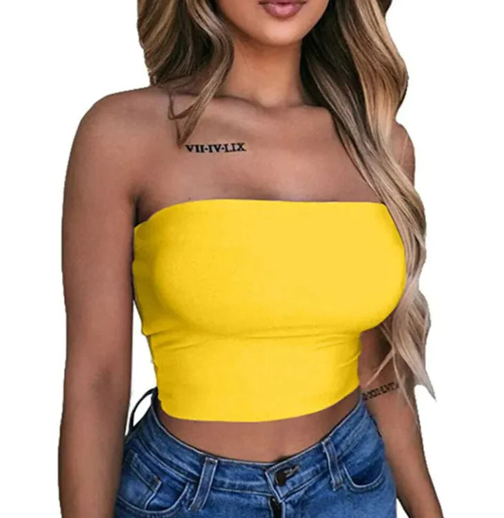 Exposed belly button wrap chest
