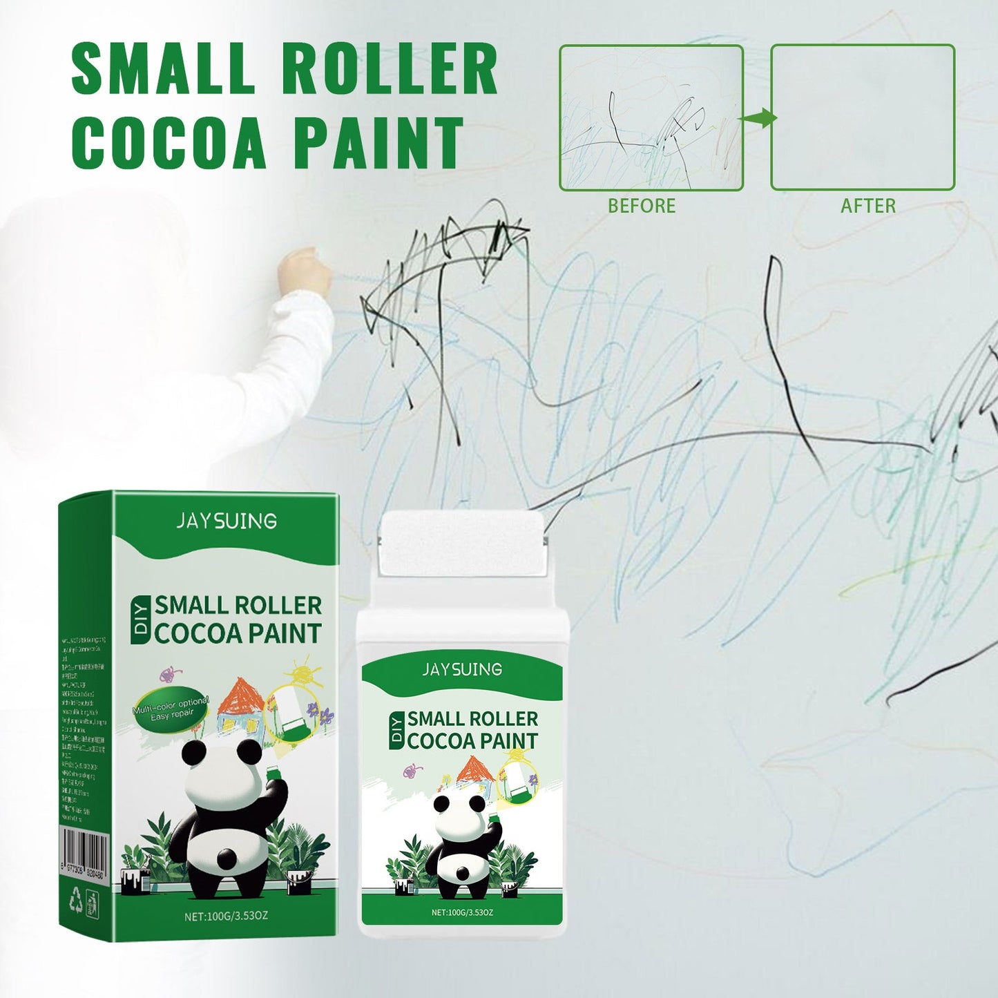 White Repair Paint, Home Wall Repair Plaster Graffiti Mildew Cover Repair Renovation Repair Wall Paint