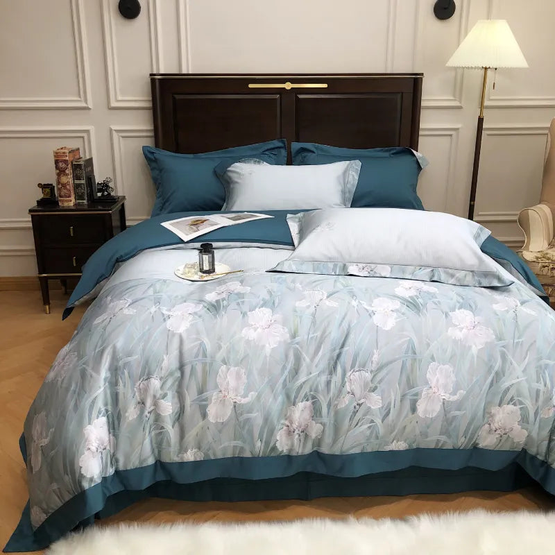 Style Loft Collection European Four-Piece Silky Bed Set