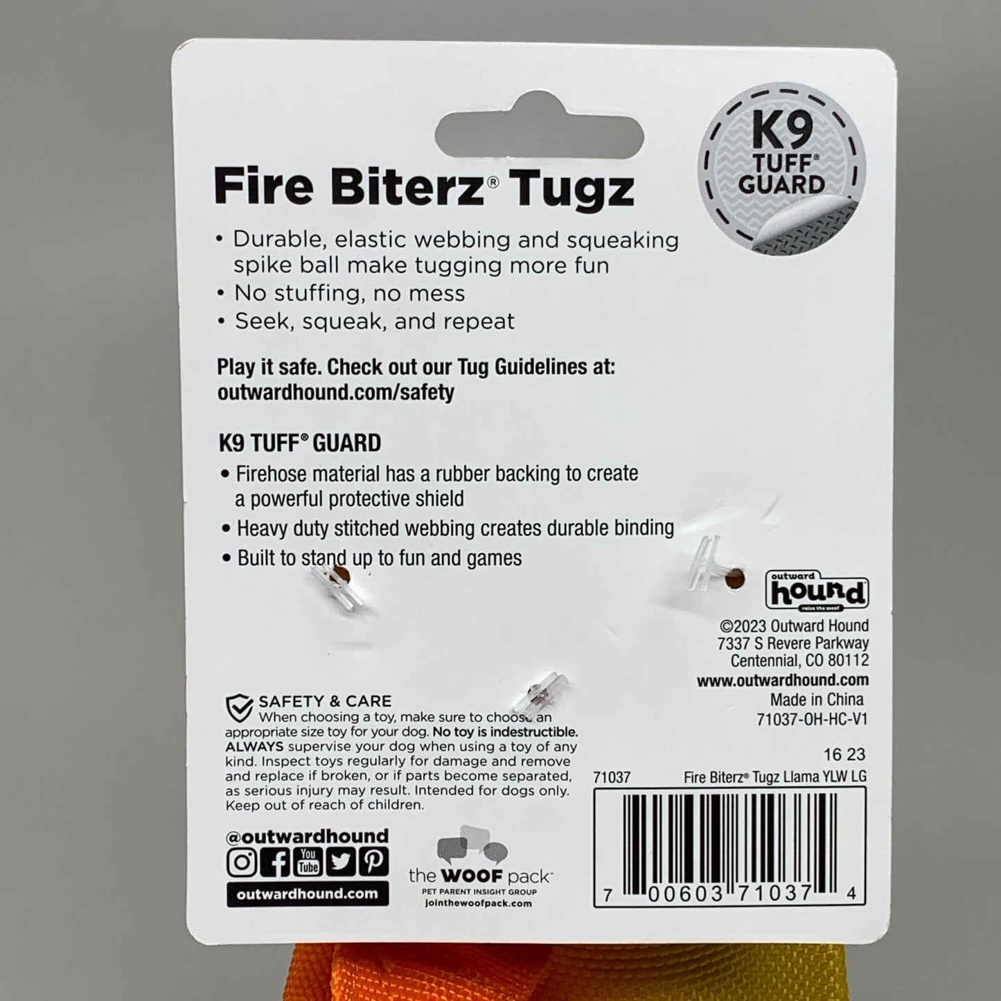 OUTWARD HOUND Fire Biterz Tugs for Rough Playing Touch Chewers 71037