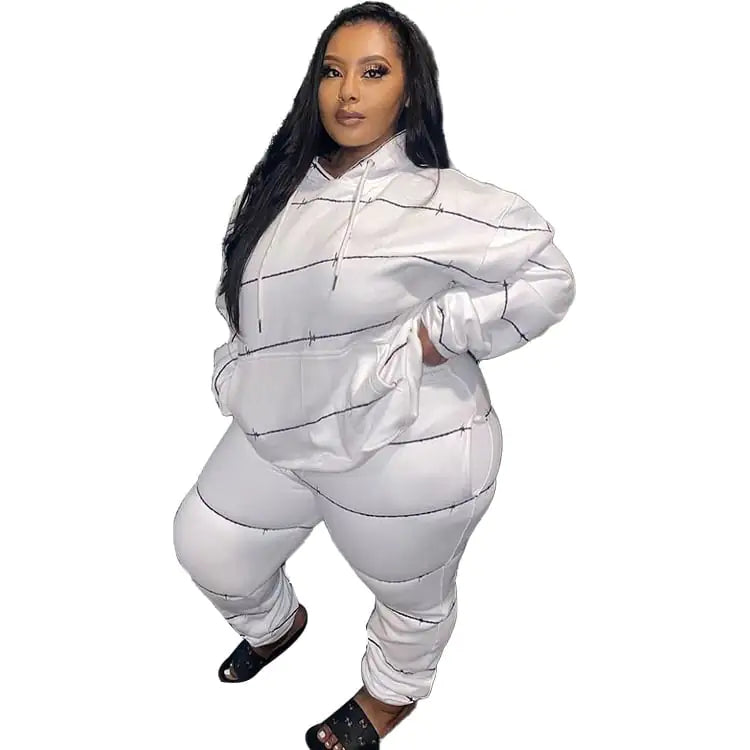 Style Loft Collection Misdemeanor Oralisse Pullover Tracksuit Two-Piece Set