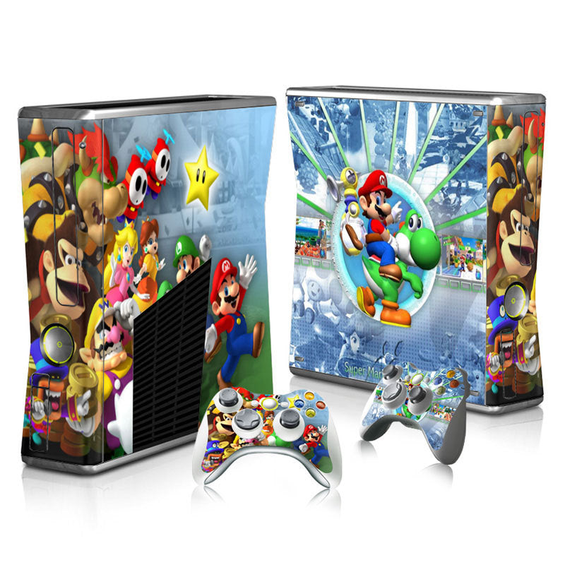Xbox 360 Slim Full Body Color Membrane Stickers with Scratch-Resistant Protection