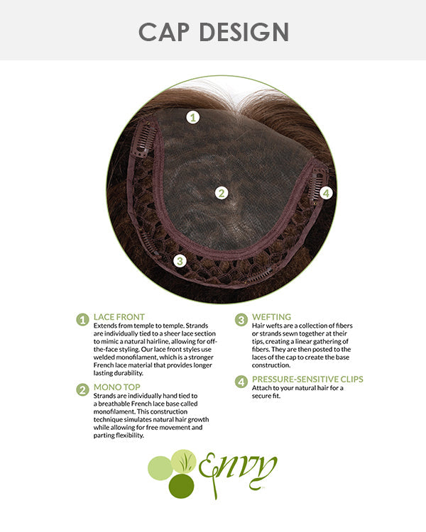 Long Topper (Exclusive) | Lace Front & Monofilament Synthetic Hair by Envy