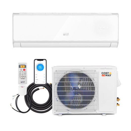 Energy Star Certified 22000 BTU 21 SEER2 208-230V Mini Split Air Conditioner and Heater White Wifi Enabled