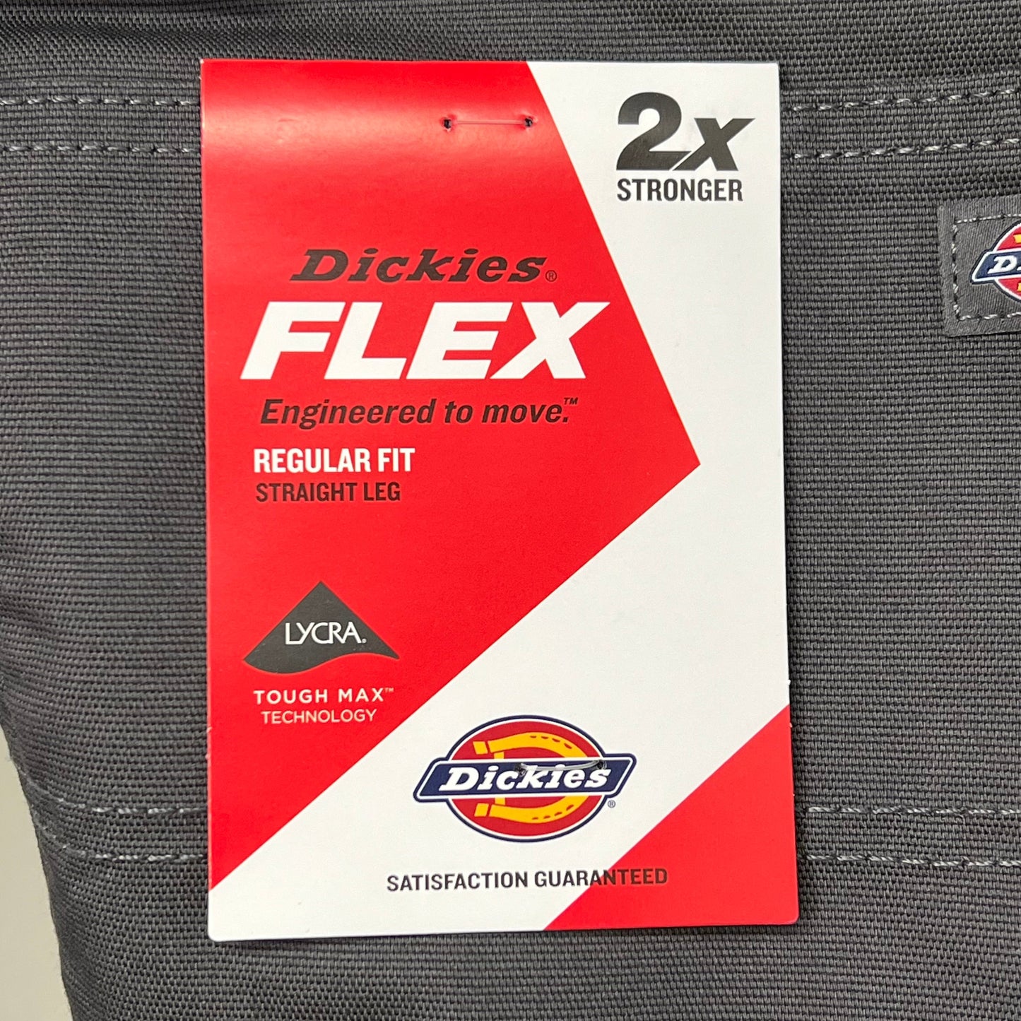 DICKIES Flex Regular Fit Double Knee Pant Mns Sz 36X32 Stonewashed Slate DP903SSL