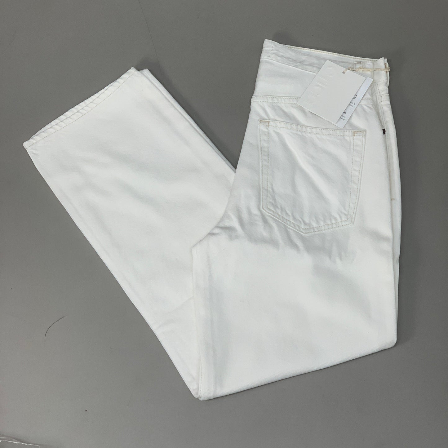 ETICA Tyler High Waist Straight Leg Ankle jeans Vintage White Size 25 EW180114A
