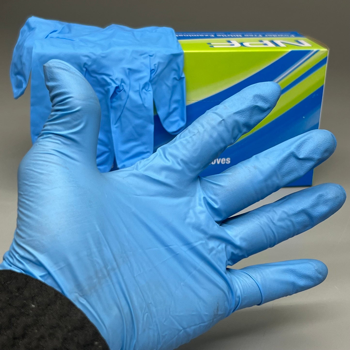 HOSPECO NPF (1,000 PACK) Nitrile Powder Free Exam Gloves Sz M Blue GL-N106FM