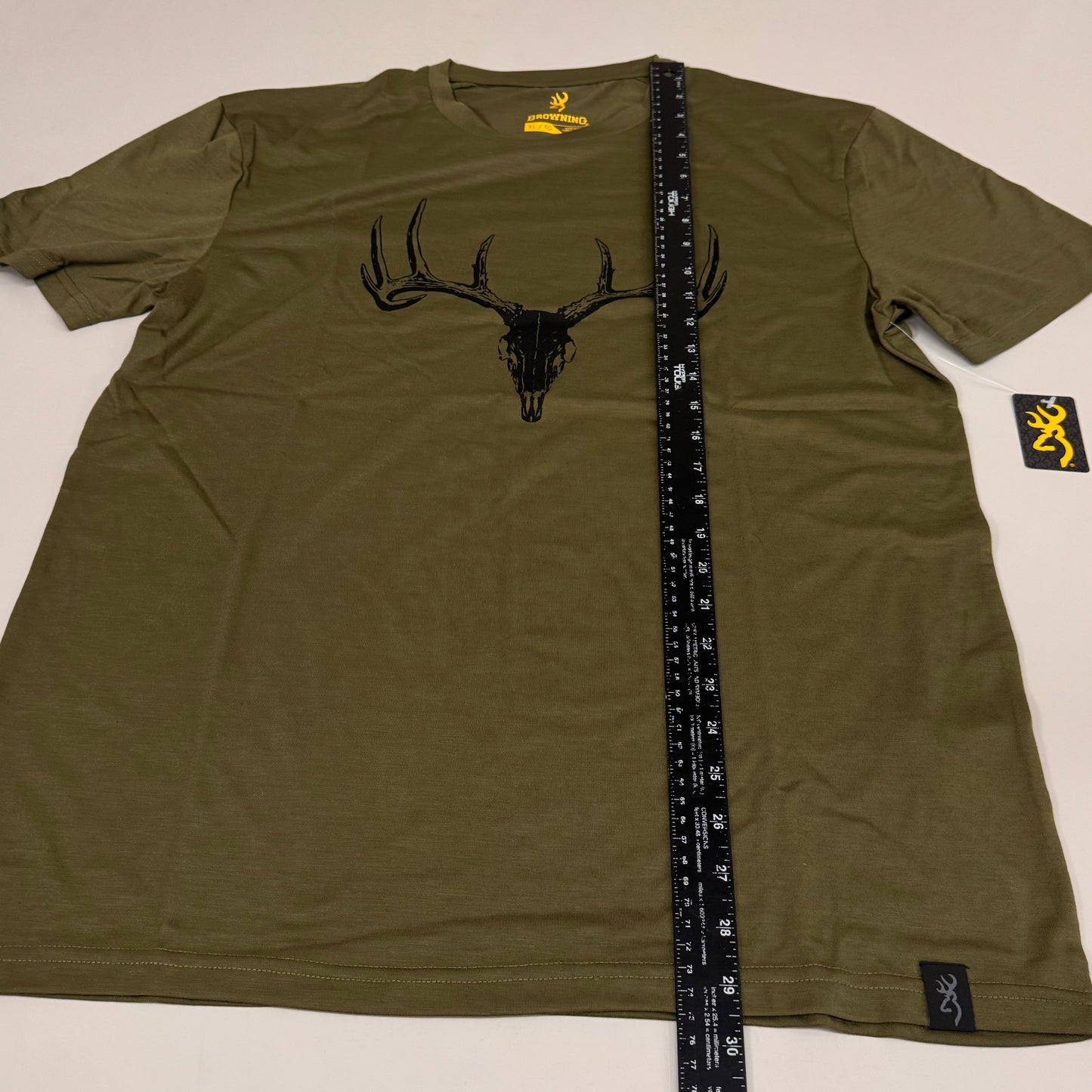 BROWNING Whitetail Camp Short Sleeve Shirt Men's SZ XL Forest Green 3014786404
